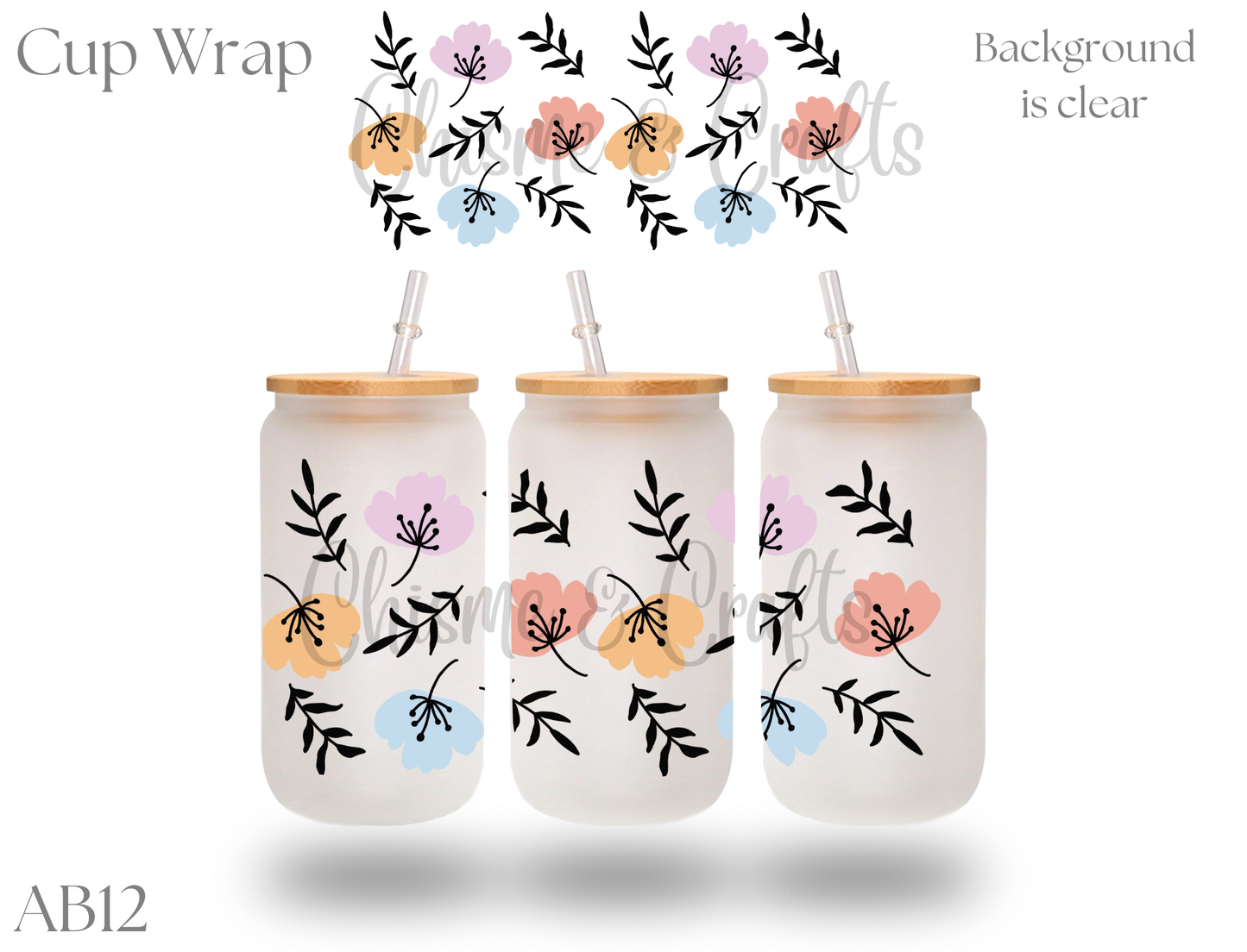 Flowers Cup Wrap