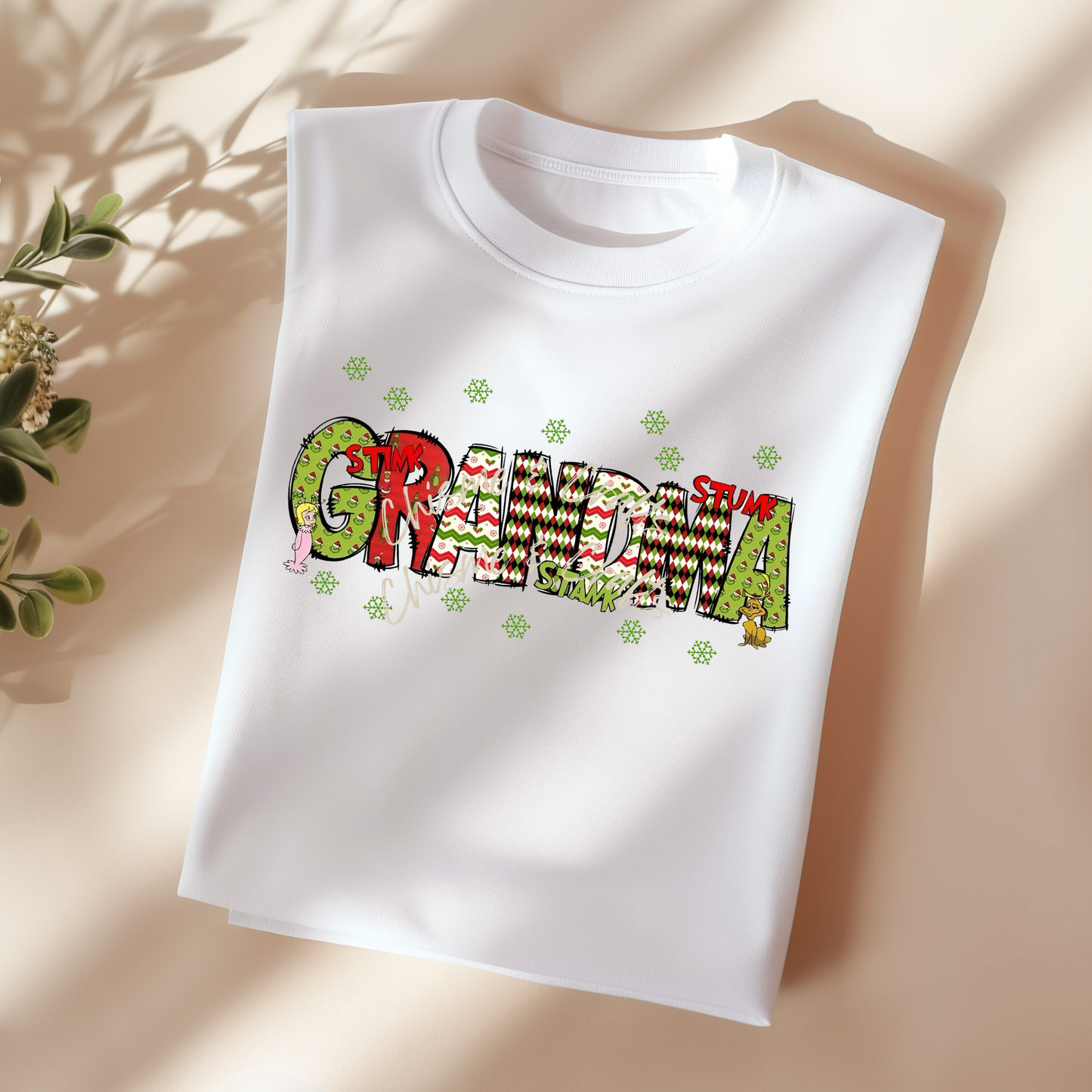 Grandma Grinchy Vibes DTF Shirt Transfer
