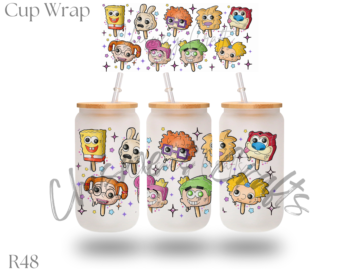 90s Ice Cream Cup Wrap