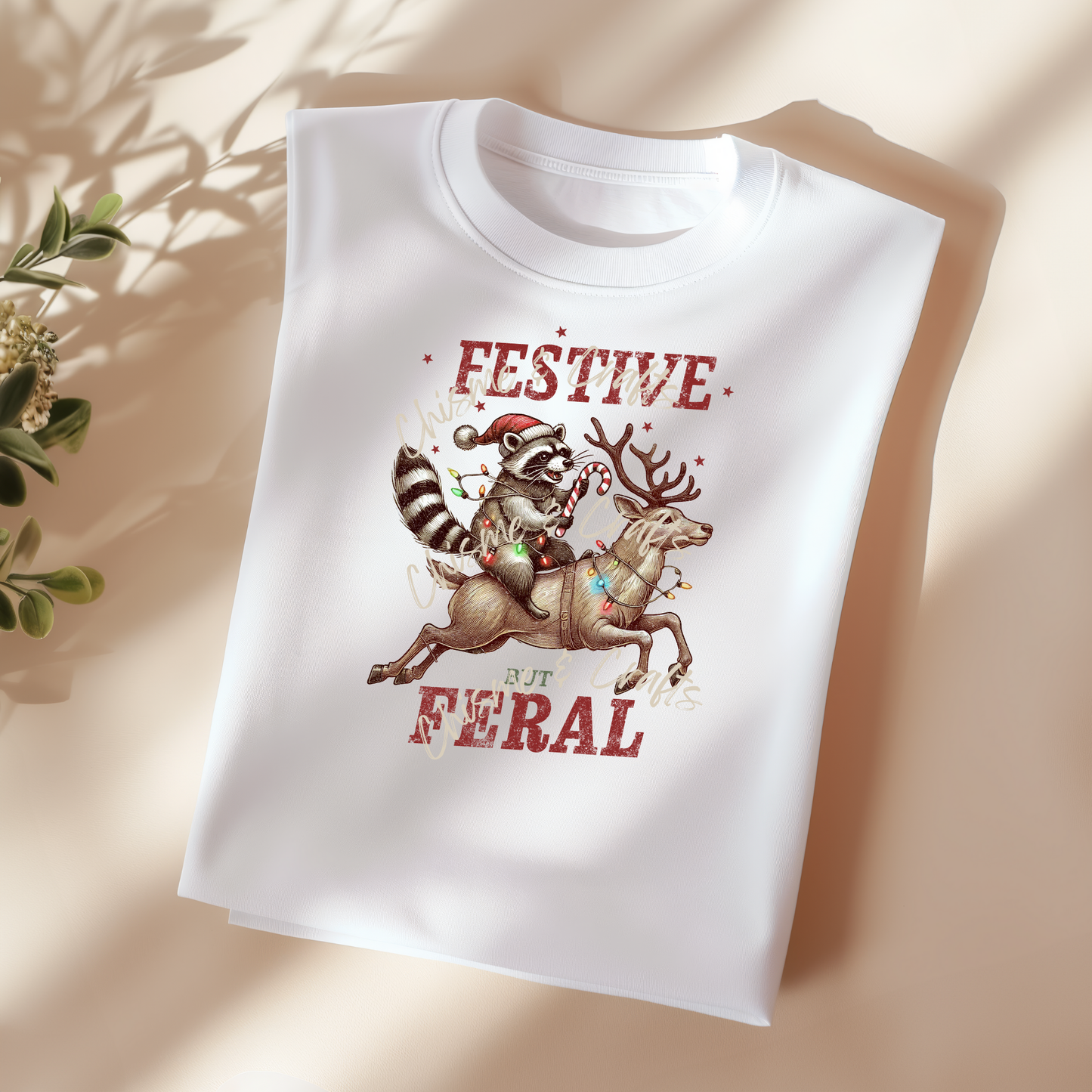 Festive and Feral DTF Shirt Transfer