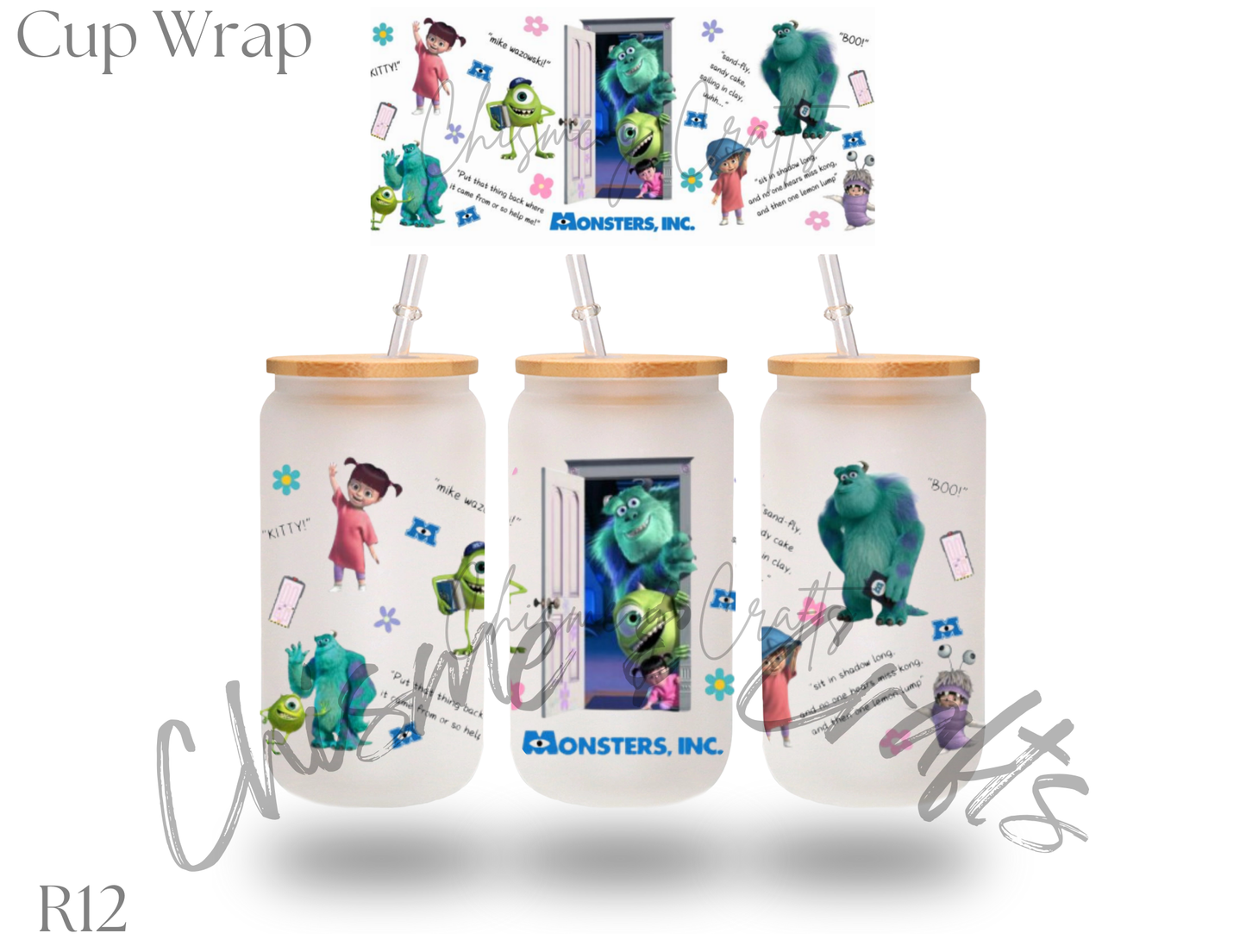 Monsters Inc Cup Wrap