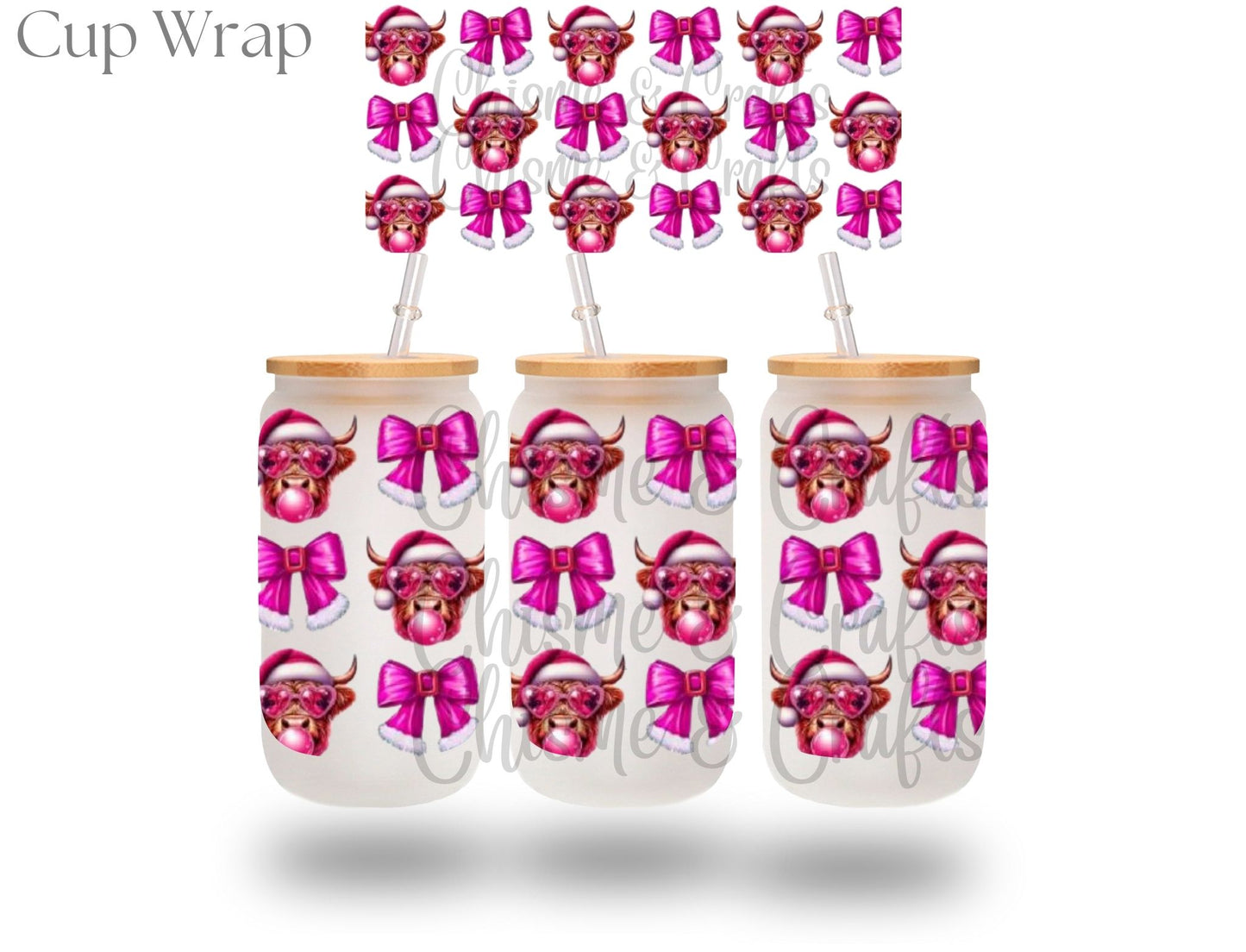 Mooey Coquette Christmas Cup Wrap (Pre-sale)