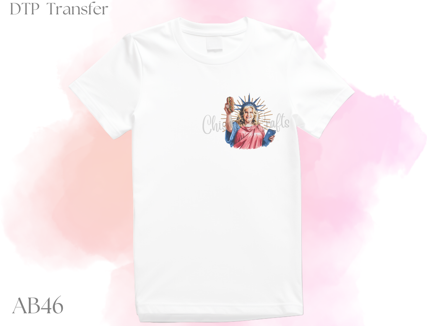 Lady Liberty DTF Pocket Transfer