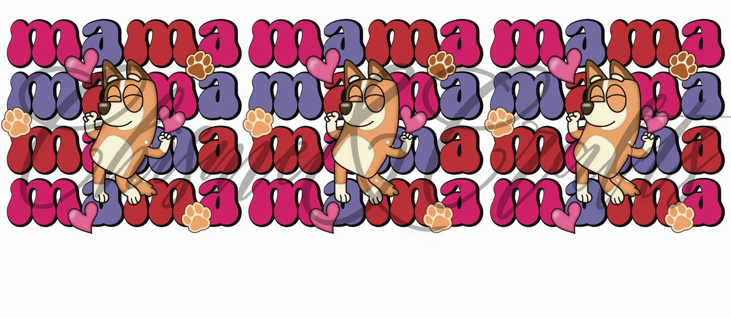 Chilli Heeler Mama Cup Decal