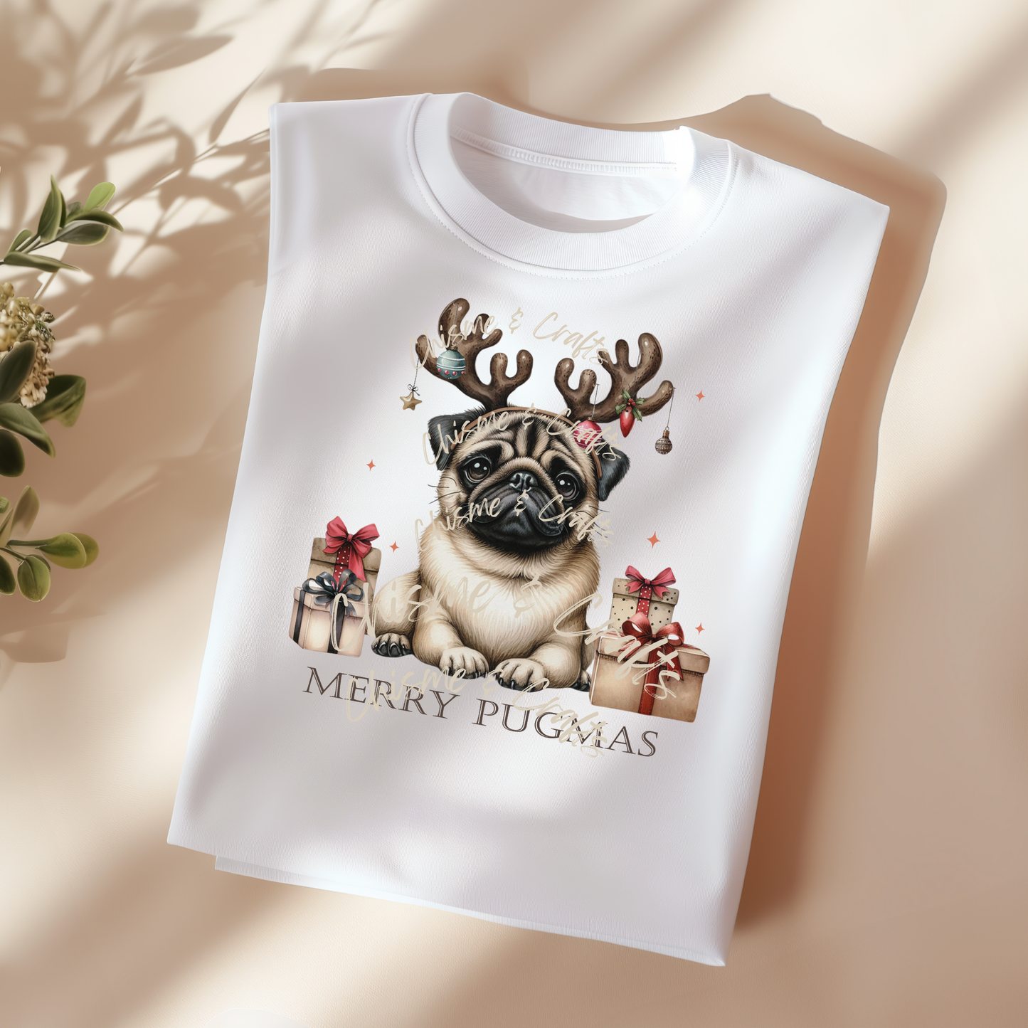 Pugmas Christmas DTF Shirt Transfer (Pre-Sale)