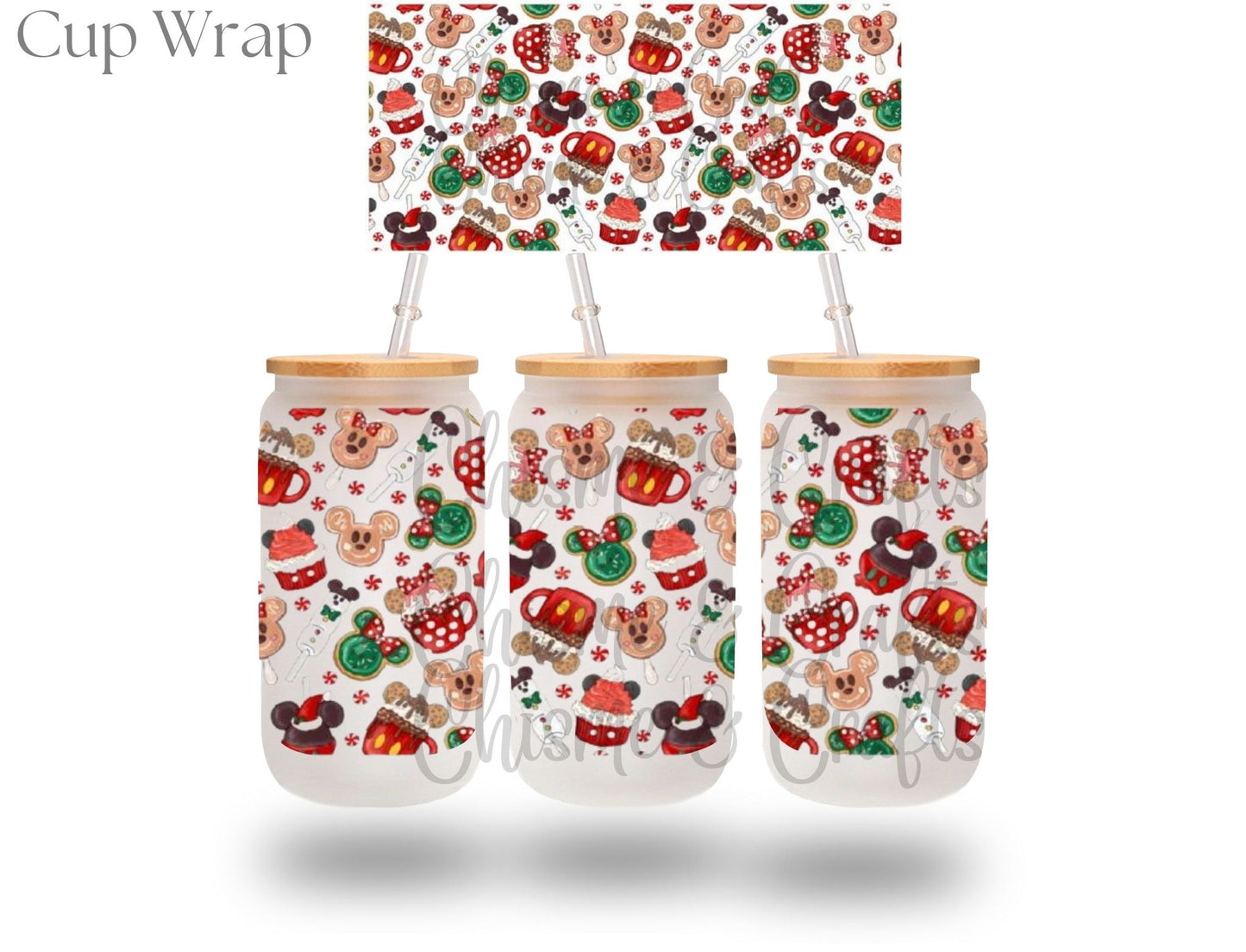 Christmas Mouse Snacks Cup Wrap (Pre-sale)