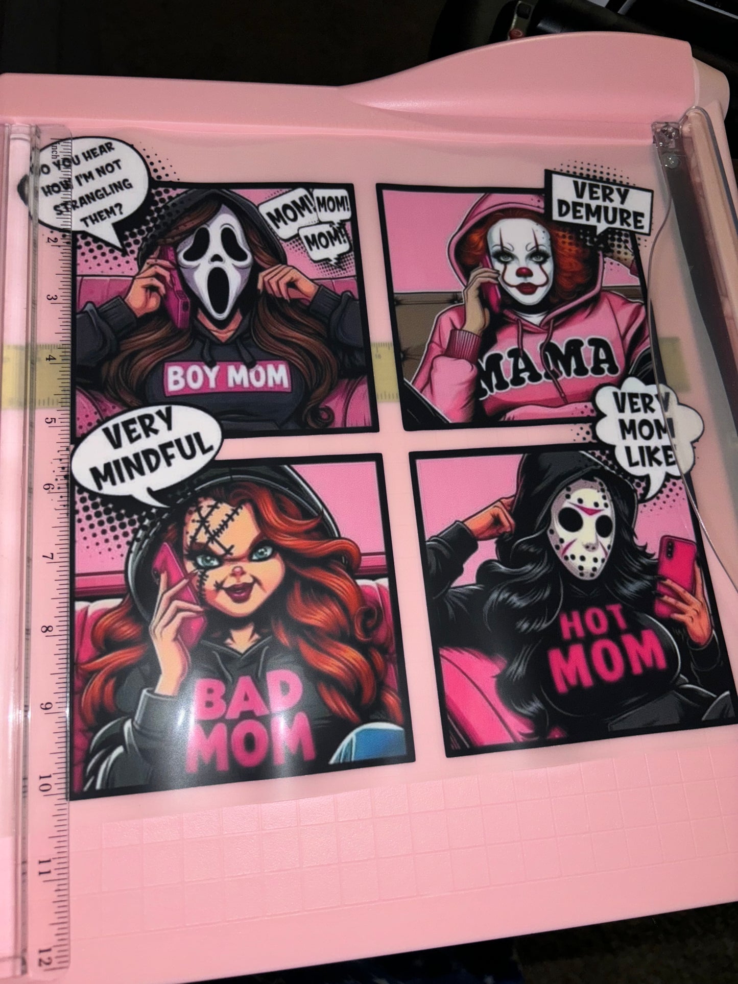 Horror Moms DTF Shirt Transfer