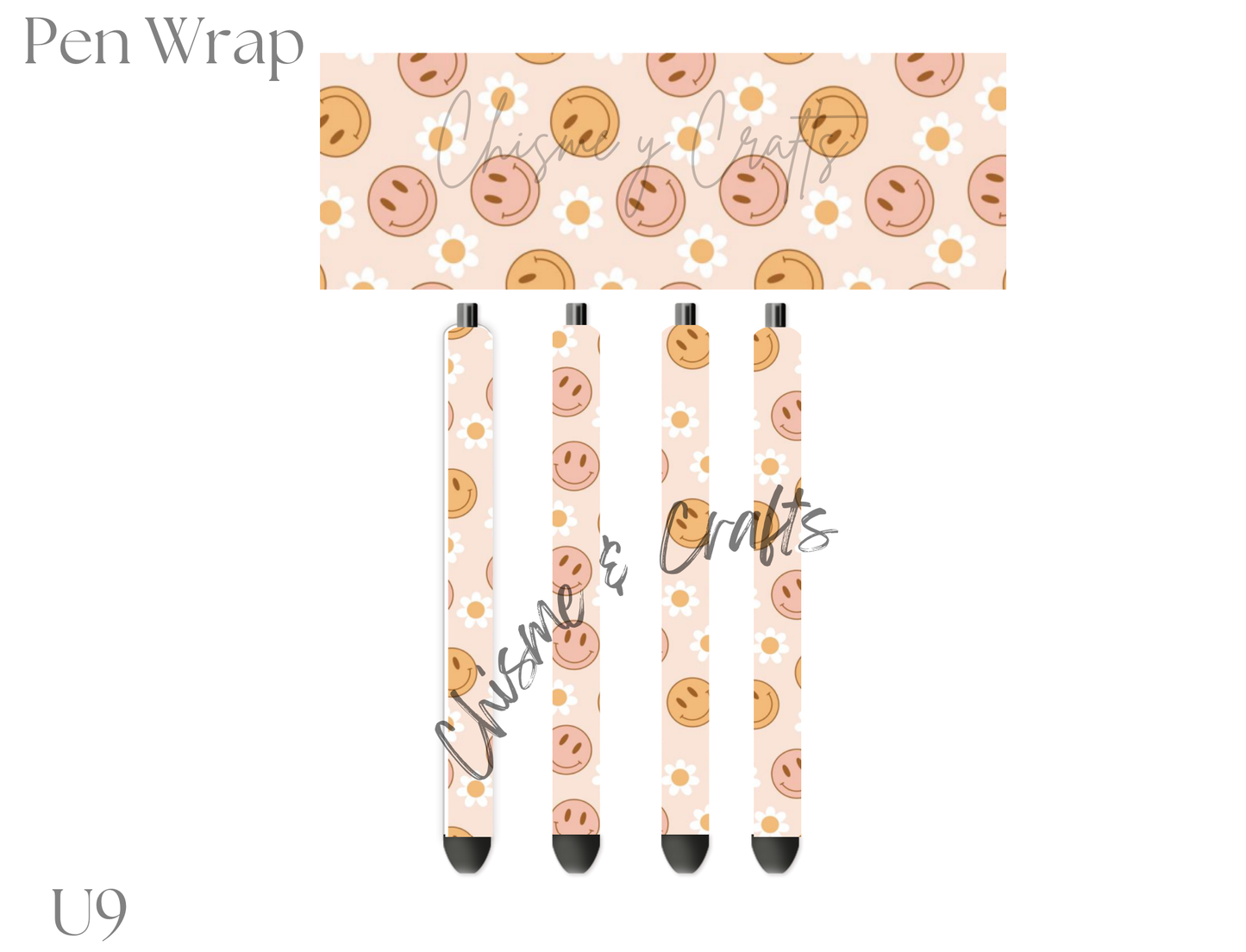 Happy Faces and Daisies Pen Wrap