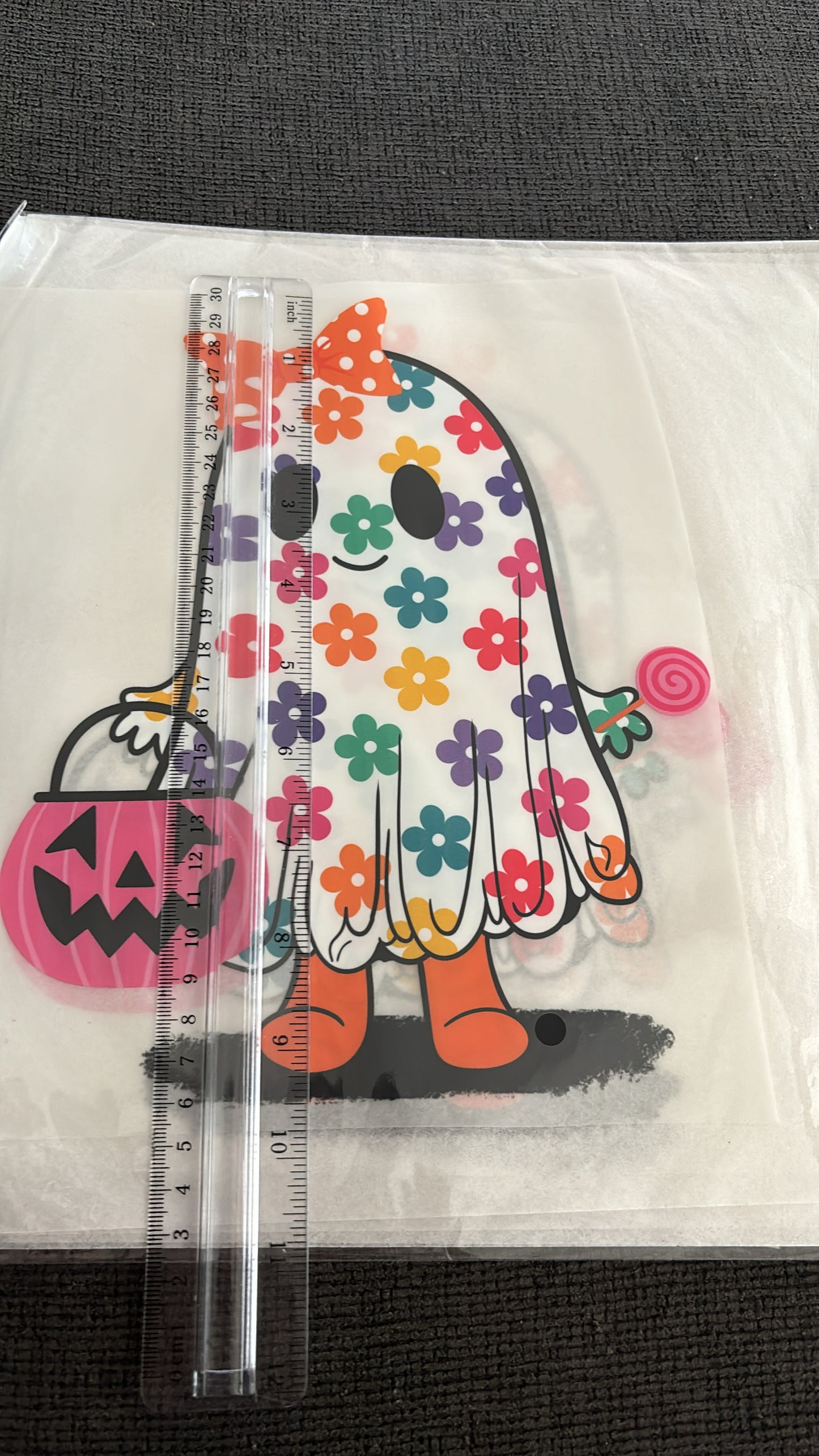 Floral Ghost DTF Shirt Transfer