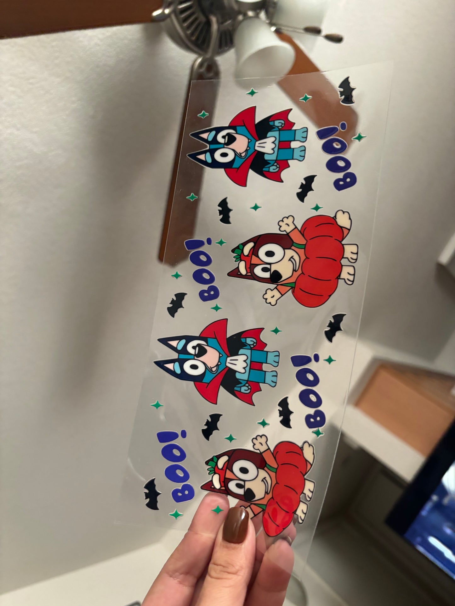 Halloween Bluey Cup Wrap