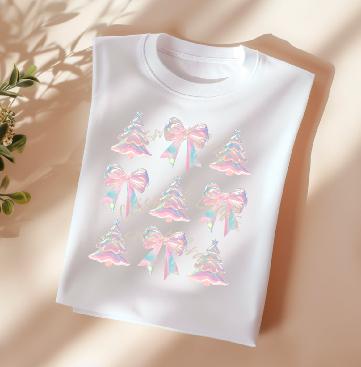 Christmas Glass DTF Shirt Transfer