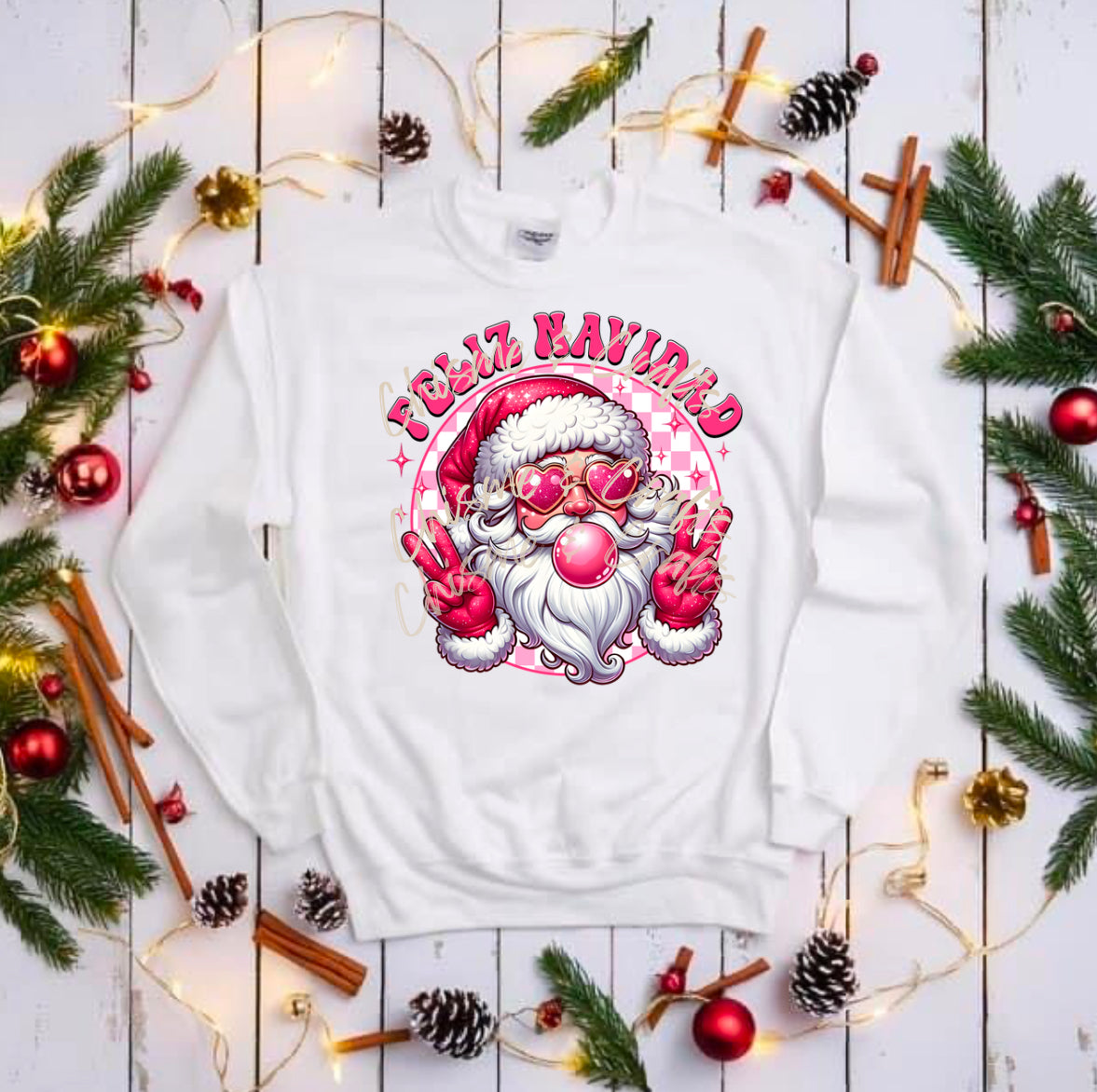Feliz Navidad Santa DTF Shirt Transfer