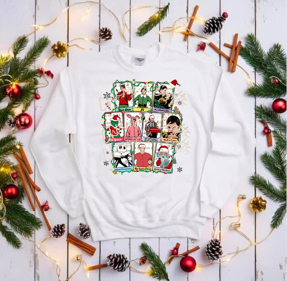 Christmas Movie Cards DTF Shirt Transfer