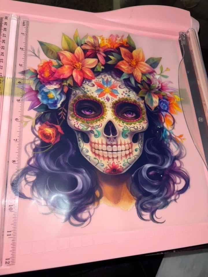She-Sugar Skull DTF Shirt Transfer