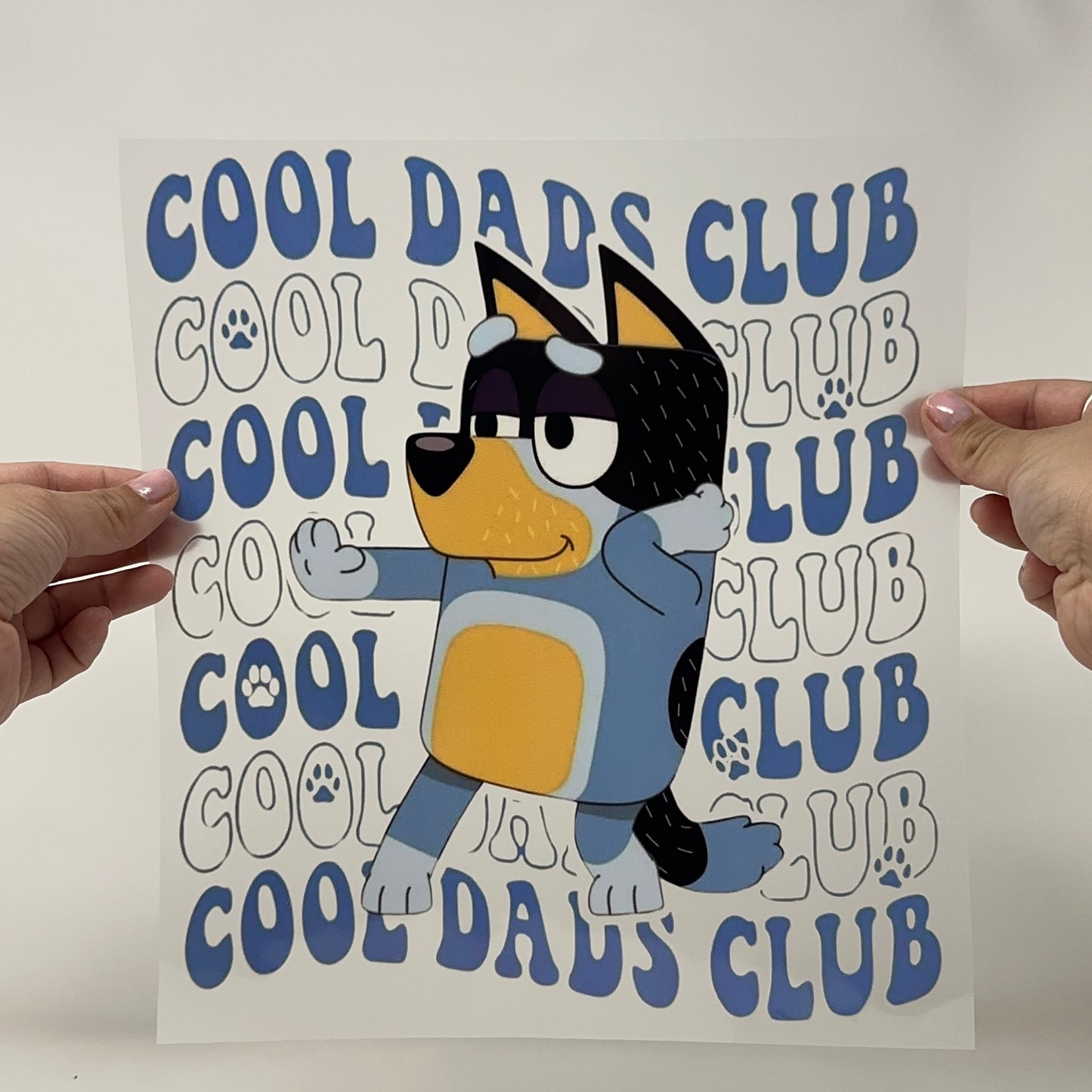 Bluey Cool Dad Club DTF Shirt Transfer