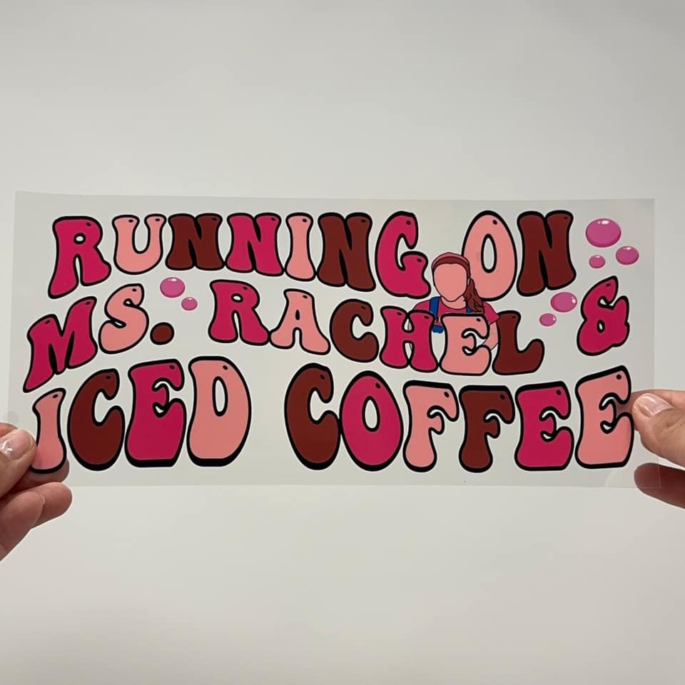 Ms. Rachel & Iced Coffee Cup Wrap