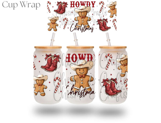 Howdy Christmas Cup Wrap (Pre-sale)