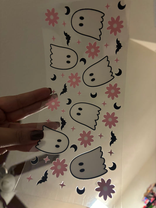 Cute Ghosts & Bats Cup Wrap