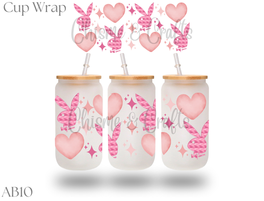 Bunny and Hearts Cup Wrap