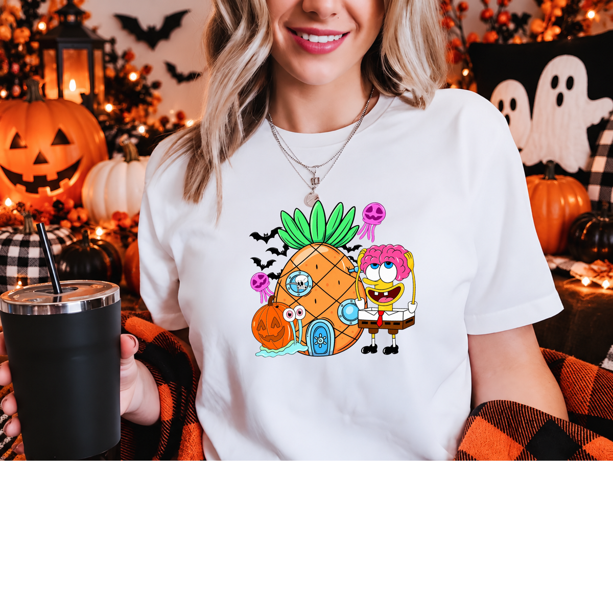 Sponge Bob Halloween DTF Shirt Transfer