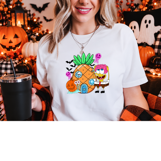 Sponge Bob Halloween DTF Shirt Transfer