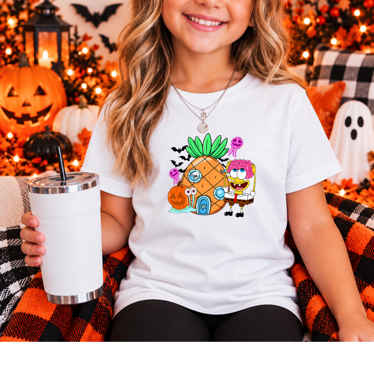 Sponge Bob Halloween DTF Shirt Transfer