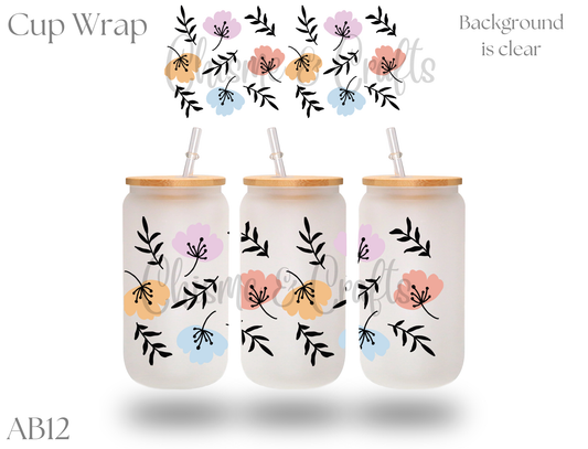 Flowers Cup Wrap