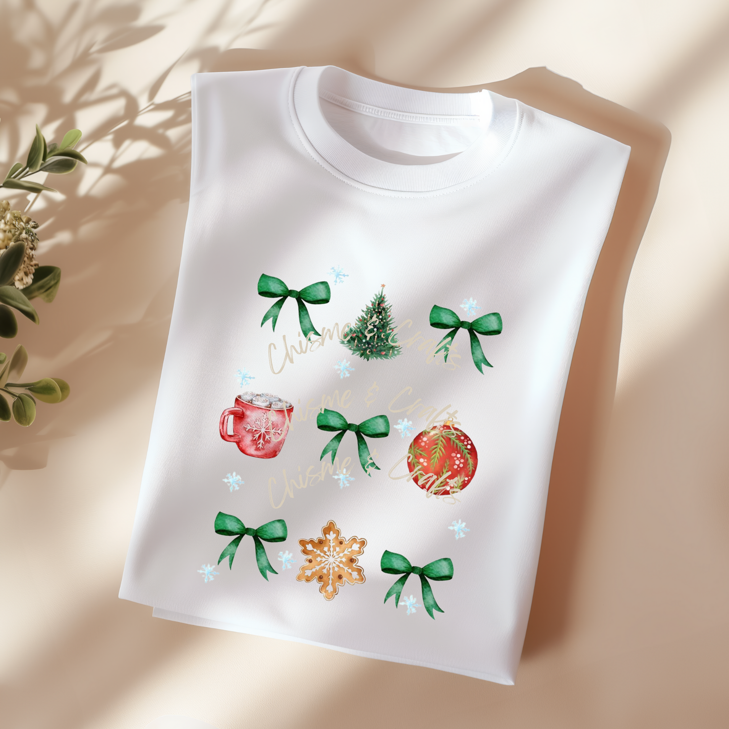 Coquette Christmas Ornaments DTF Shirt Transfer (Pre-Sale)