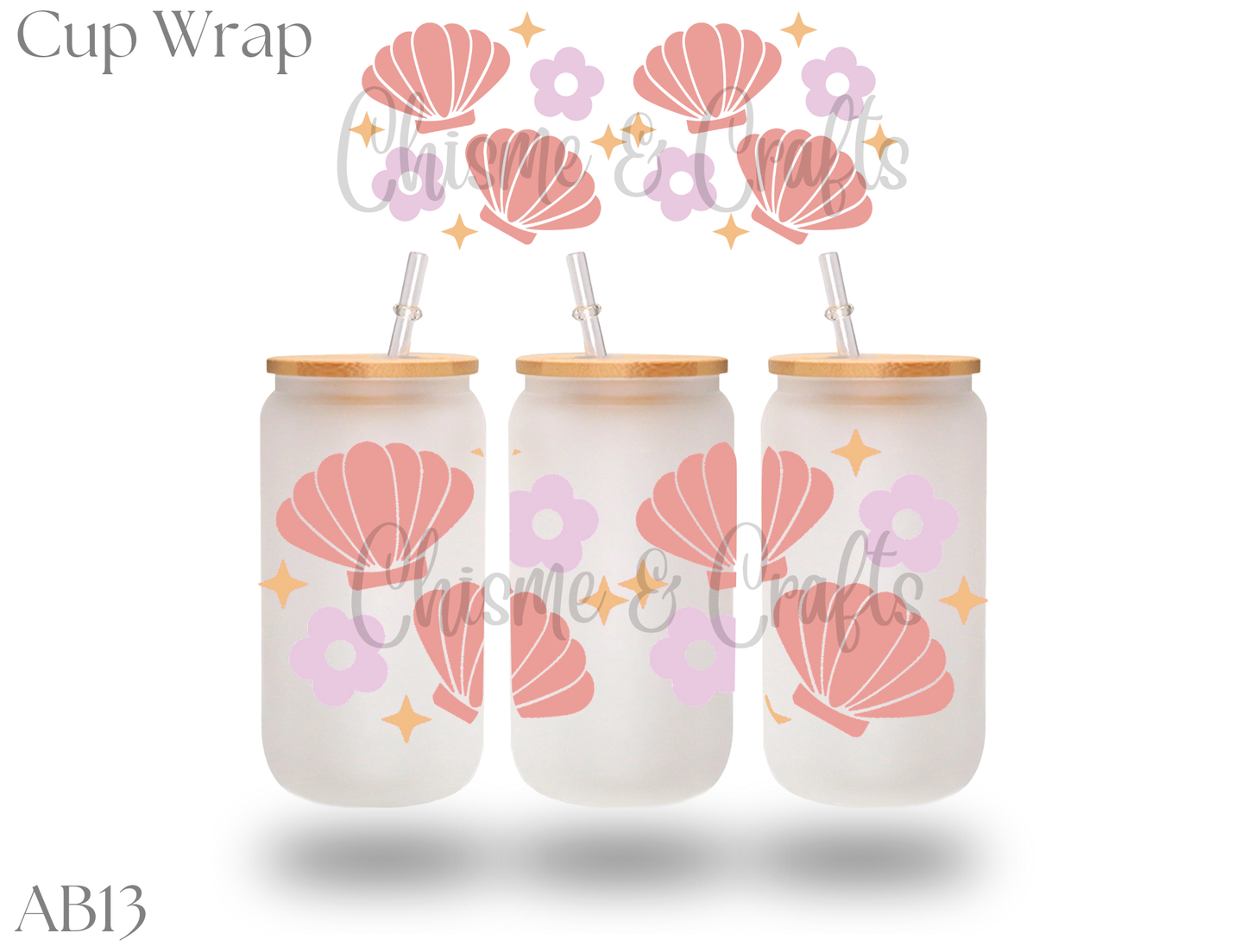 Sea Shells Cup Wrap