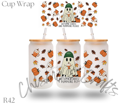 Autumn Leaves Cup Wrap