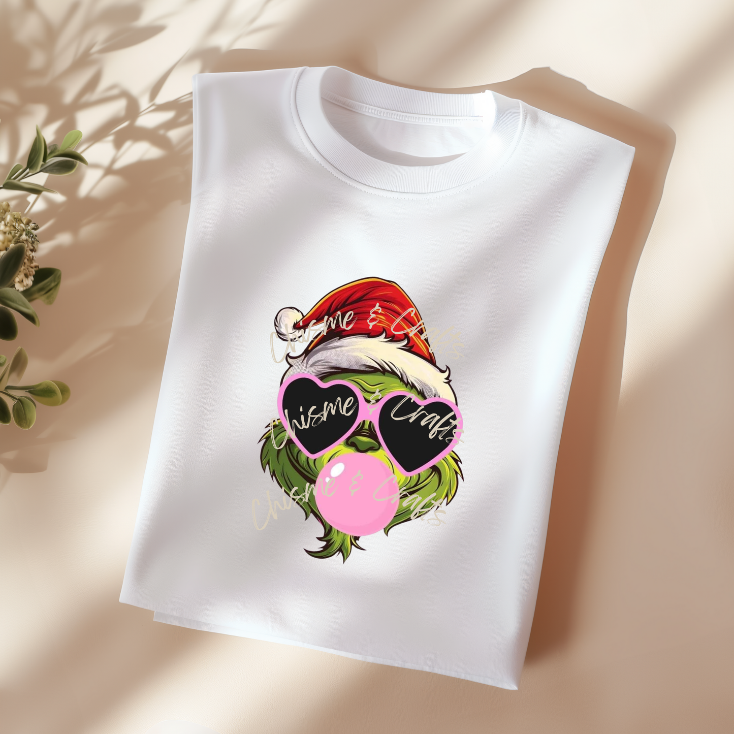 Grinchy Bubblegum DTF Shirt Transfer (Pre-Sale)