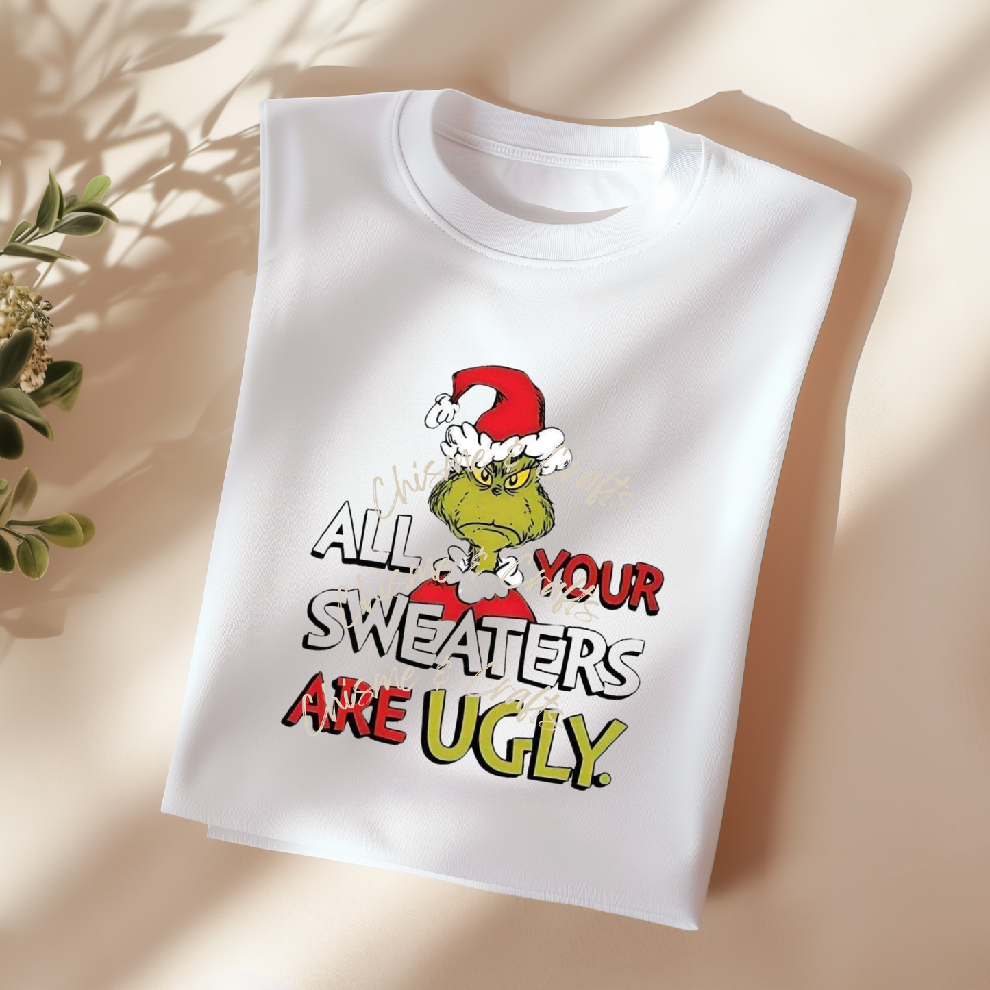 Ugly Sweaters Grinch DTF Shirt Transfer