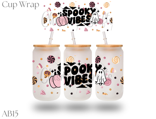 Spooky Vibes Cup Wrap