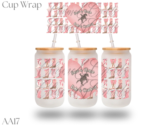 Save a Horse Cup Wrap