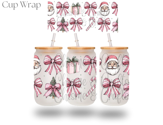 Pink Christmas Cup Wrap (Pre-sale)