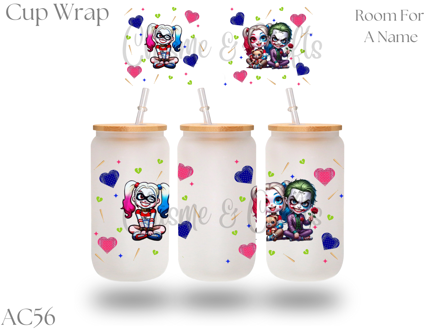 Harley and Joker Cup Wrap