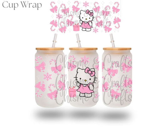 HK Pink Christmas Cup Wrap (Pre-sale)