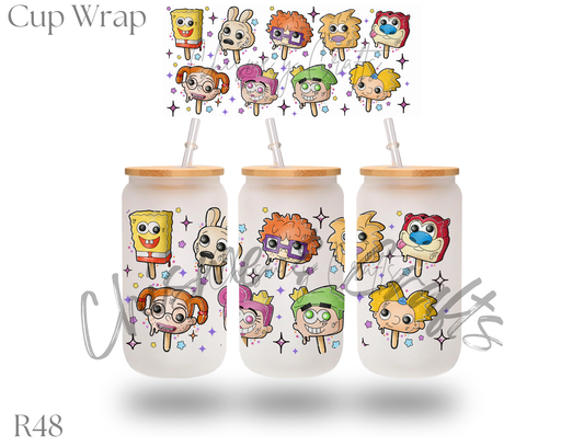 90s Ice Cream Cup Wrap