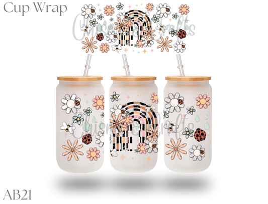 Arch & Flowers Cup Wrap