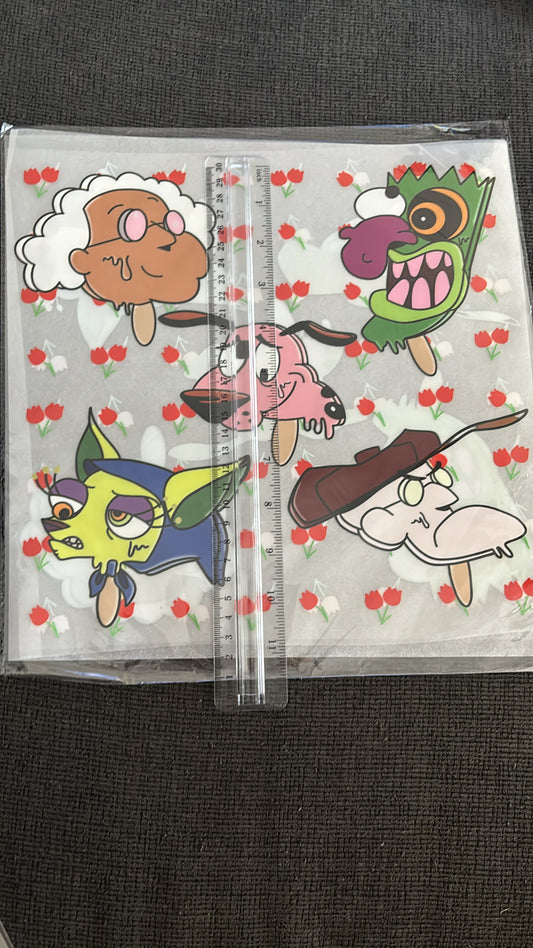 Courage Cowardly Dog DTF Shirt Transfer