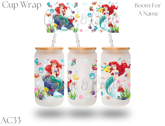 Little Mermaid and Friends Cup Wrap