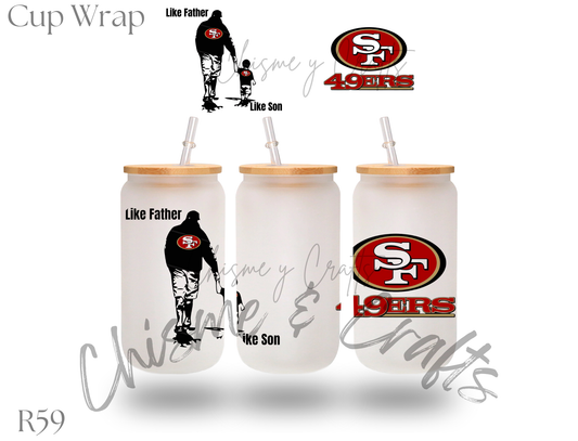 49ers Like Father Like Son Cup Wrap