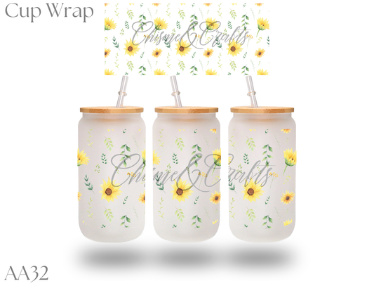 SunFlowers Cup Wrap