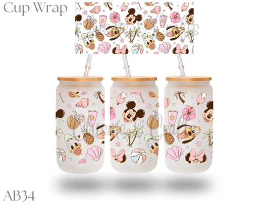 Beach Day Cup Wrap