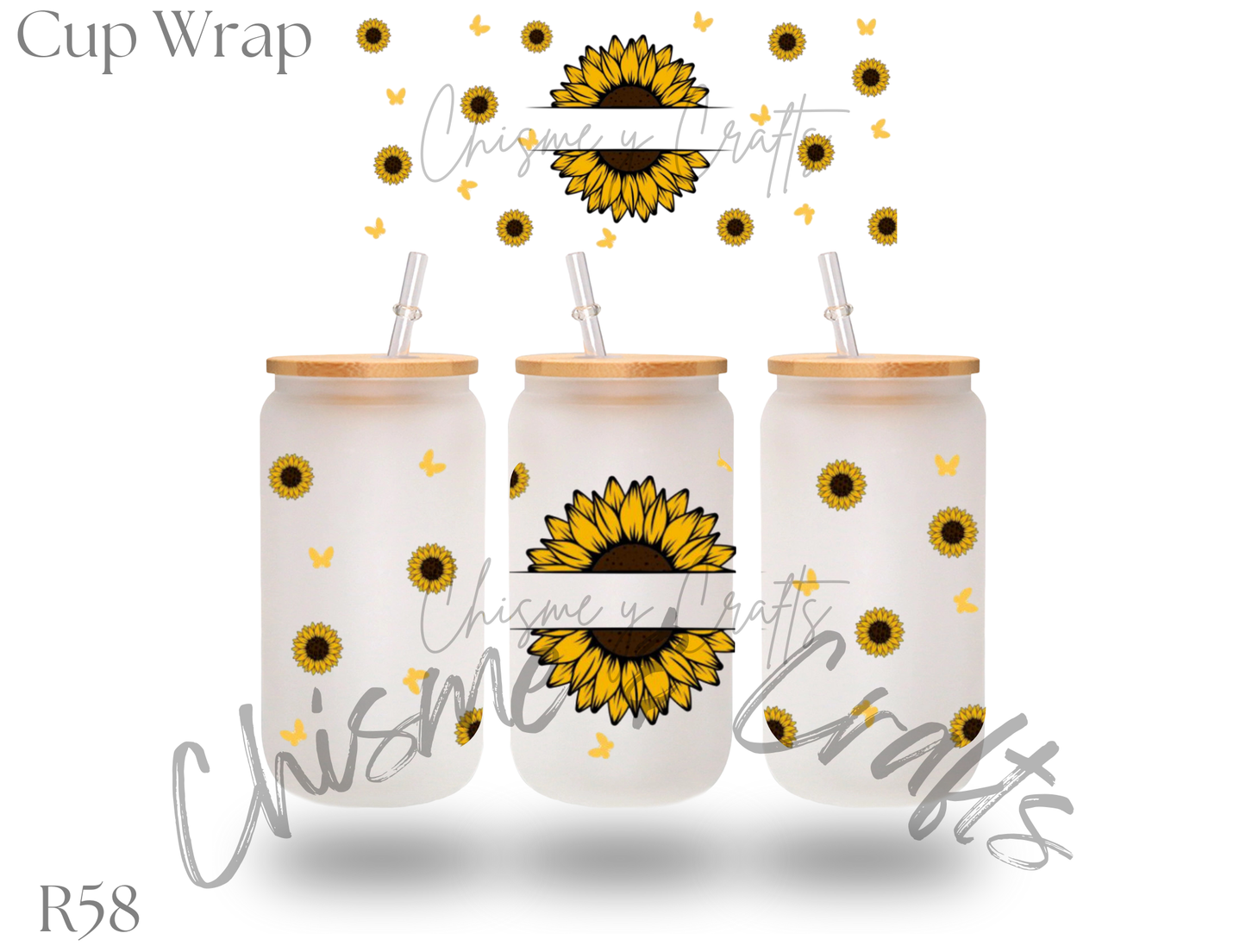 Sun Flowers Cup Wrap