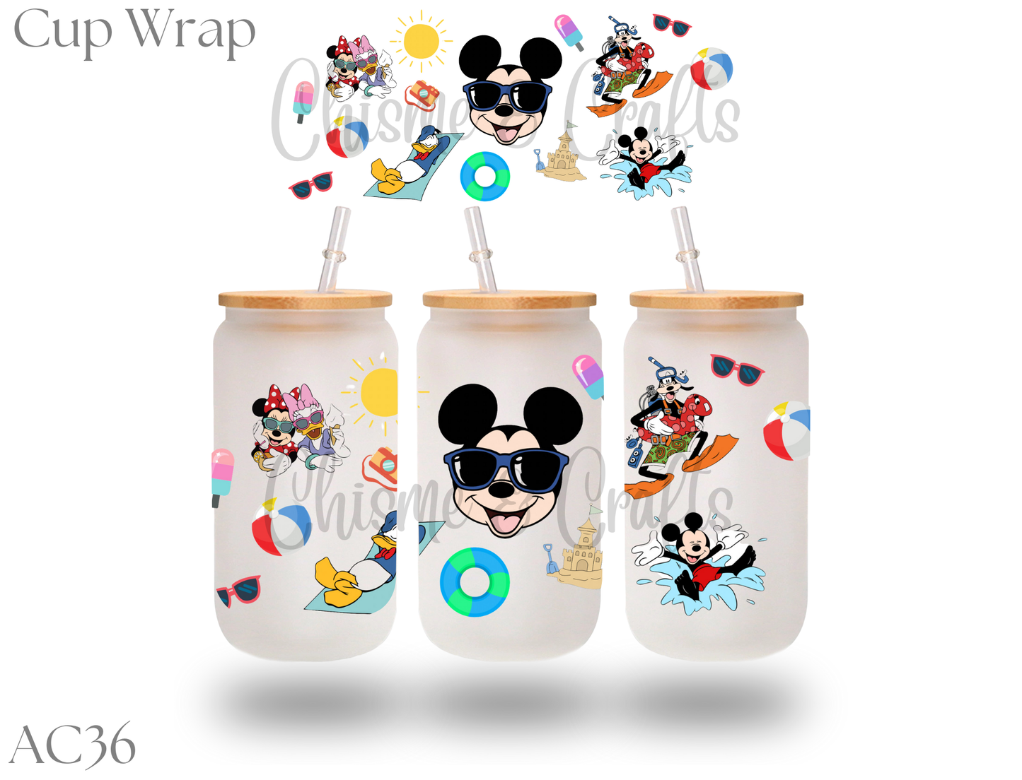 Summer Mouse & Friends Cup Wrap