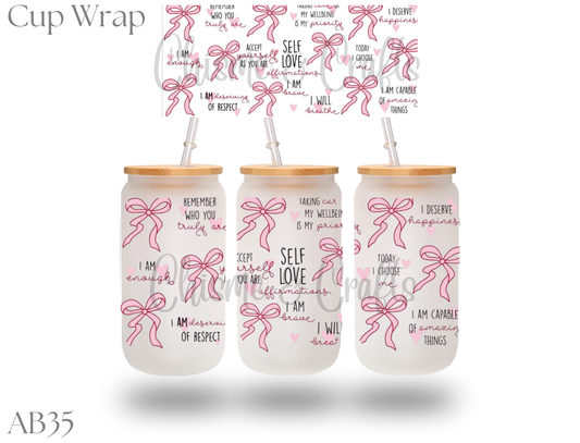 Pink Self Love Cup Wrap