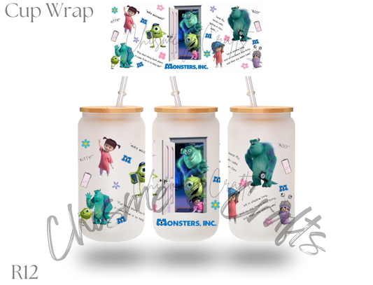 Monsters Inc Cup Wrap