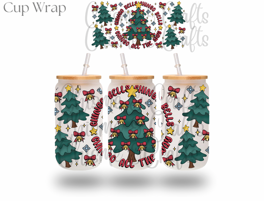 Chingo Bells Christmas Cup Wrap (Pre-sale)