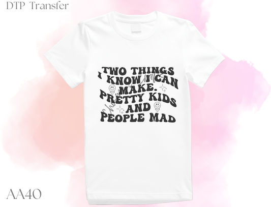 2 Things I Make DTF Shirt Transfer